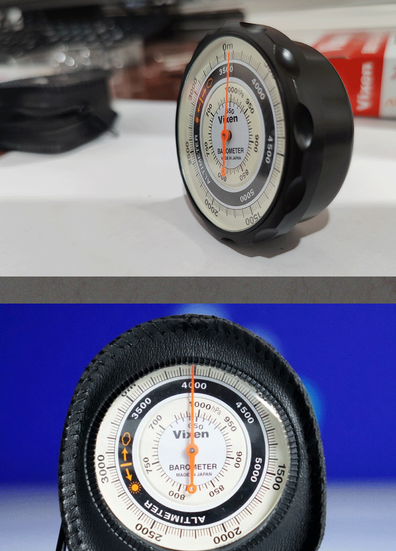 海拔高度测量仪vixen日本进口威信车载高精度气压计海拔仪高度表户外
