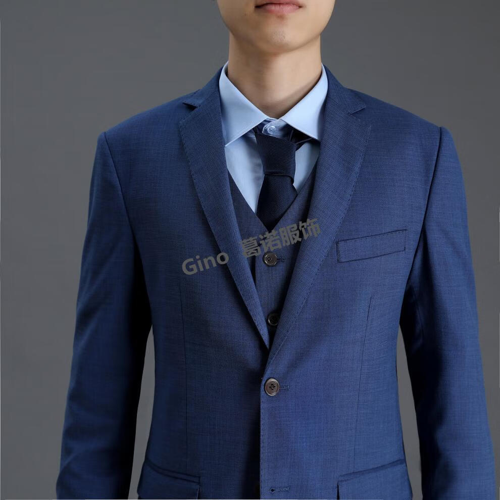 宝马领创工装新款4s店女士西服蓝色修身女西装工作服套装西裤西裙定制