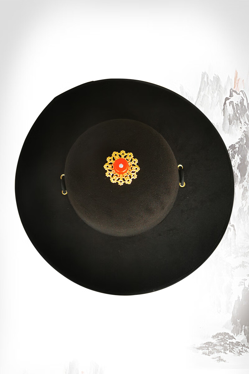 汉服明朝锦衣卫飞鱼服炎蔻明朝古装帽子飞鱼服锦衣卫帽子古代黑色大圆