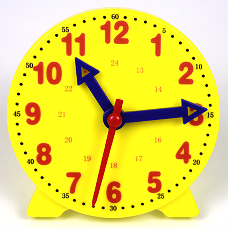 钟面模型 小学数学教具学具 学生用3三针12时联动手工制作时钟教学