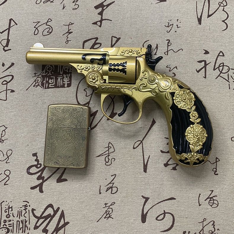 打火花左轮发令抢全金属砸子炮响纸火炮枪打响纸炮枪1205不可发射红色