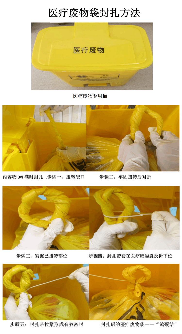 黄色塑料平口垃圾袋封口尼龙扎带废物扎袋吊牌标签标识牌吊牌100张