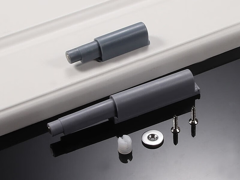 柜门反弹器按压式按弹器免拉手橱柜门弹门器弹簧开门器 金属壳款