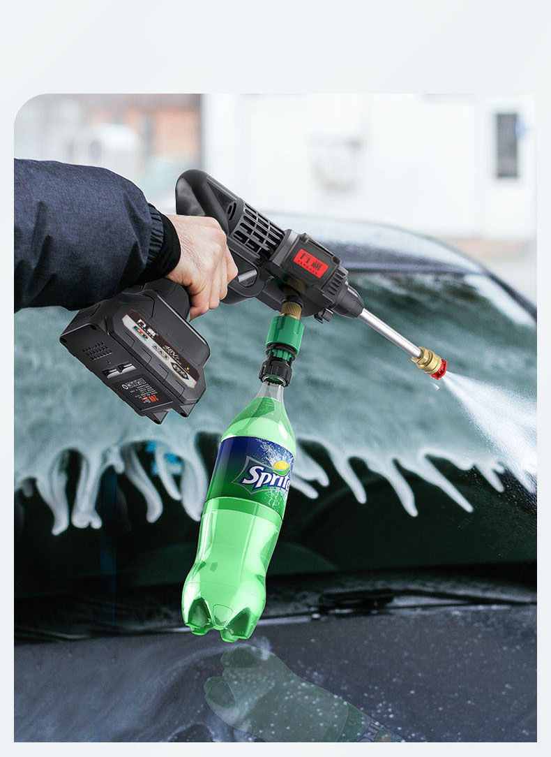 tyui洗车水枪充电便携高压无线洗车工具神器小型车载水泵水枪清洗套装