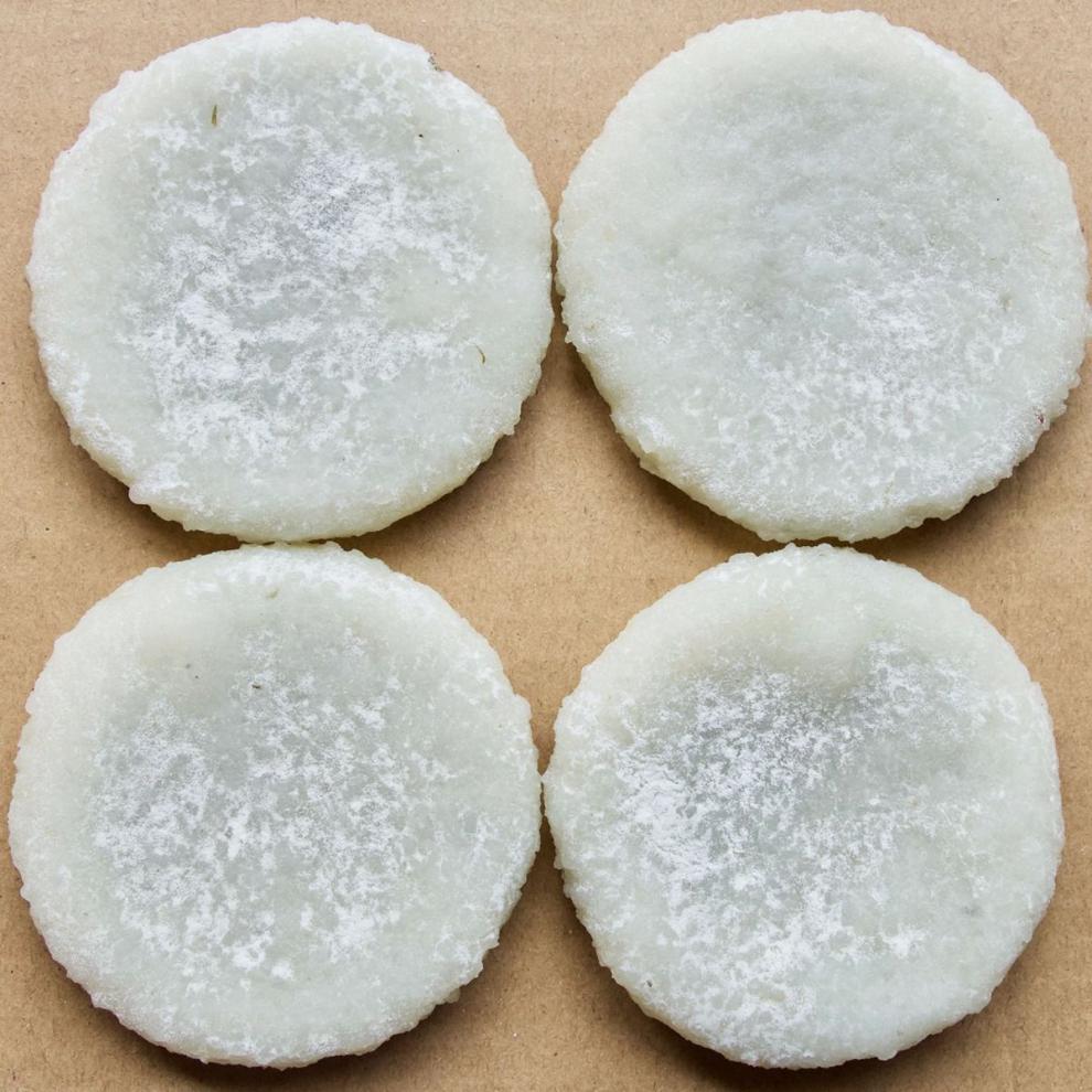 湖北孝感 绿豆糍粑纯糯米 咸味绿豆馅 真空包装加冰袋保鲜 10个绿豆