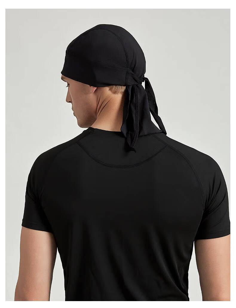 海盗头巾男包头海盗头巾男哈雷帽子运动跑步健身透气吸汗薄款骑行防晒