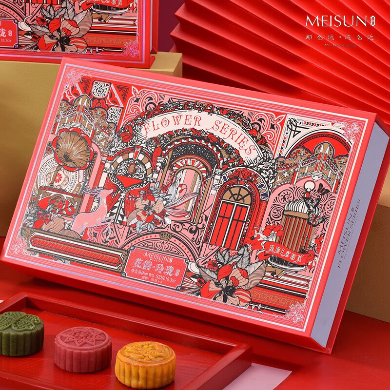 香港美诚月饼礼盒装黑松露流心奶黄广式中秋节礼品song长辈song礼