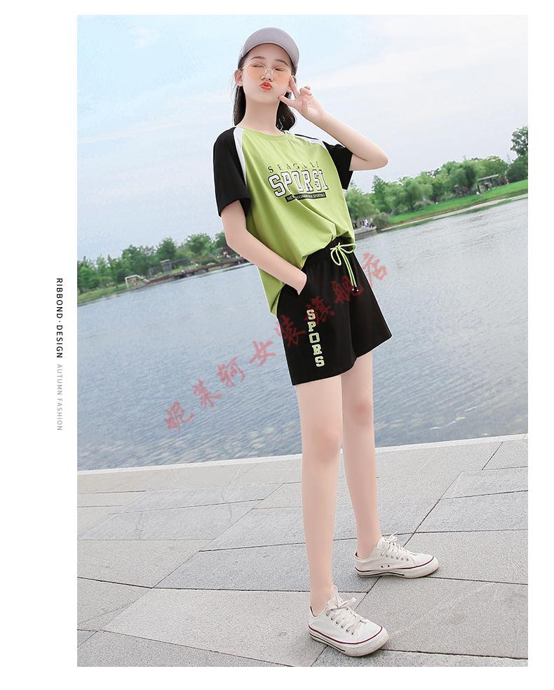 nilaike品牌女装中学生运动套装女短袖少女夏装22新款高初中学生夏季