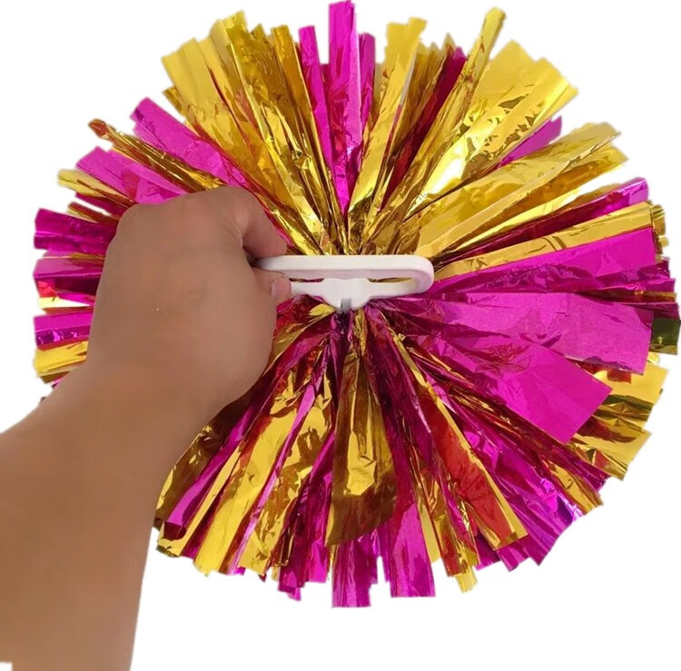 秋韵流云一对成人跳舞彩球广场舞手拿花啦啦球啦啦操花球小学生运动会