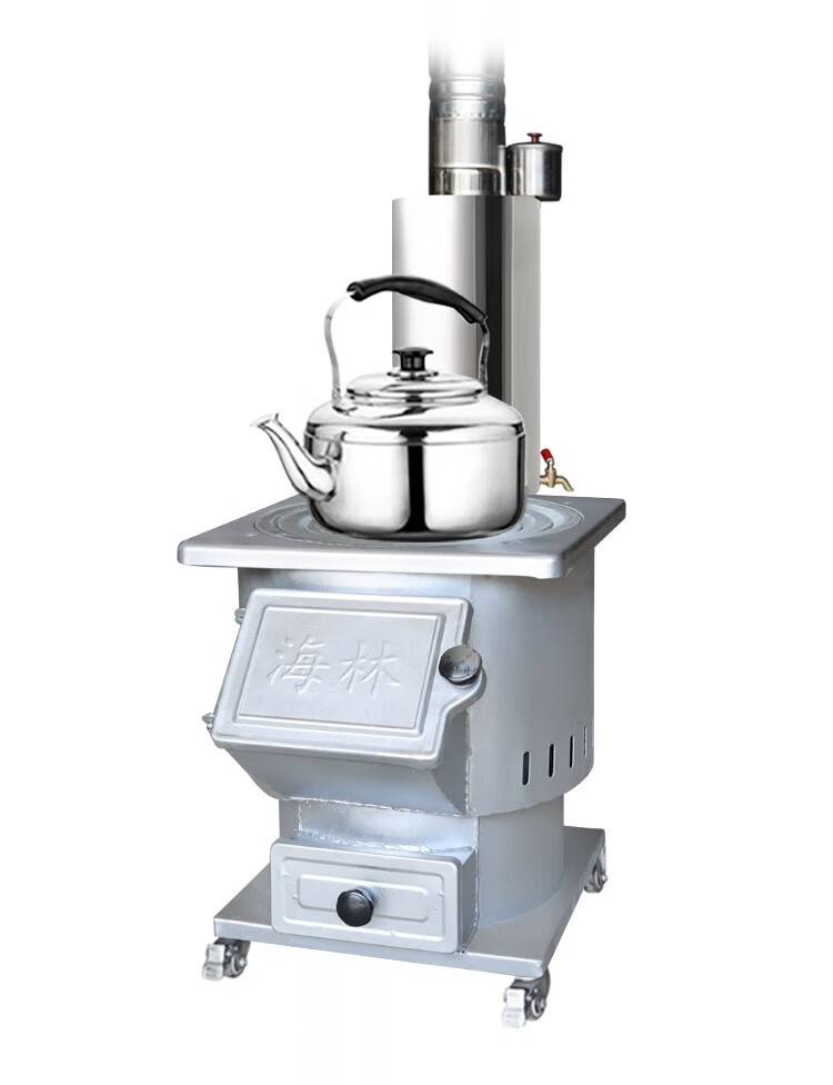 柴火灶家用烧木柴农村无烟气化炉节能移动户外大铁锅台铸铁取暖炉 新