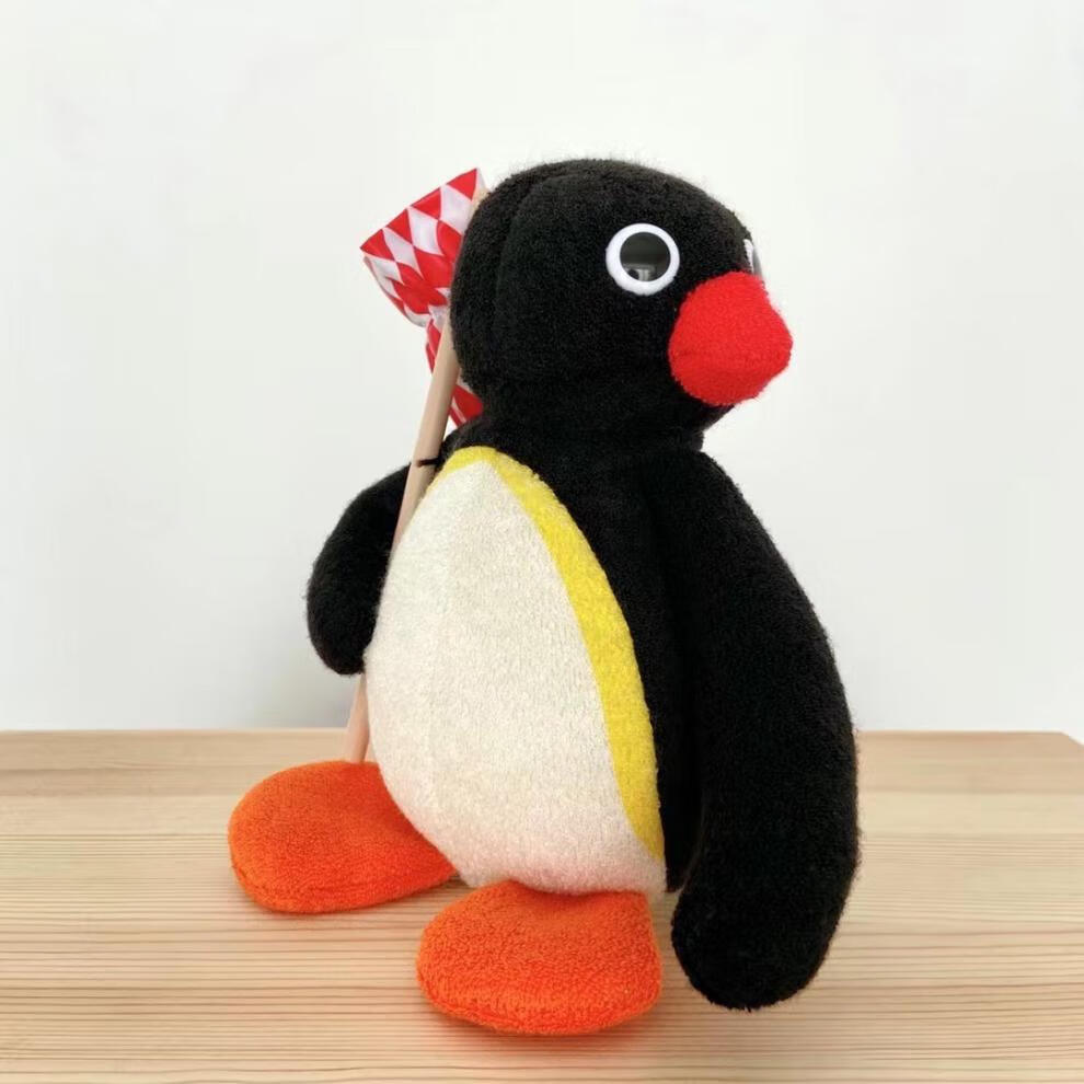 pingu企鹅 pingu企鹅家族离家出走魔术师公仔毛绒玩具摆件卡通复古