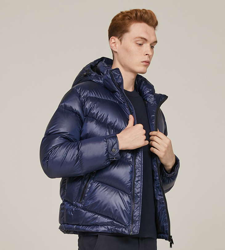 jlindeberg金林德伯格冬季帅气时尚潮流亮面短款面包服羽绒服男