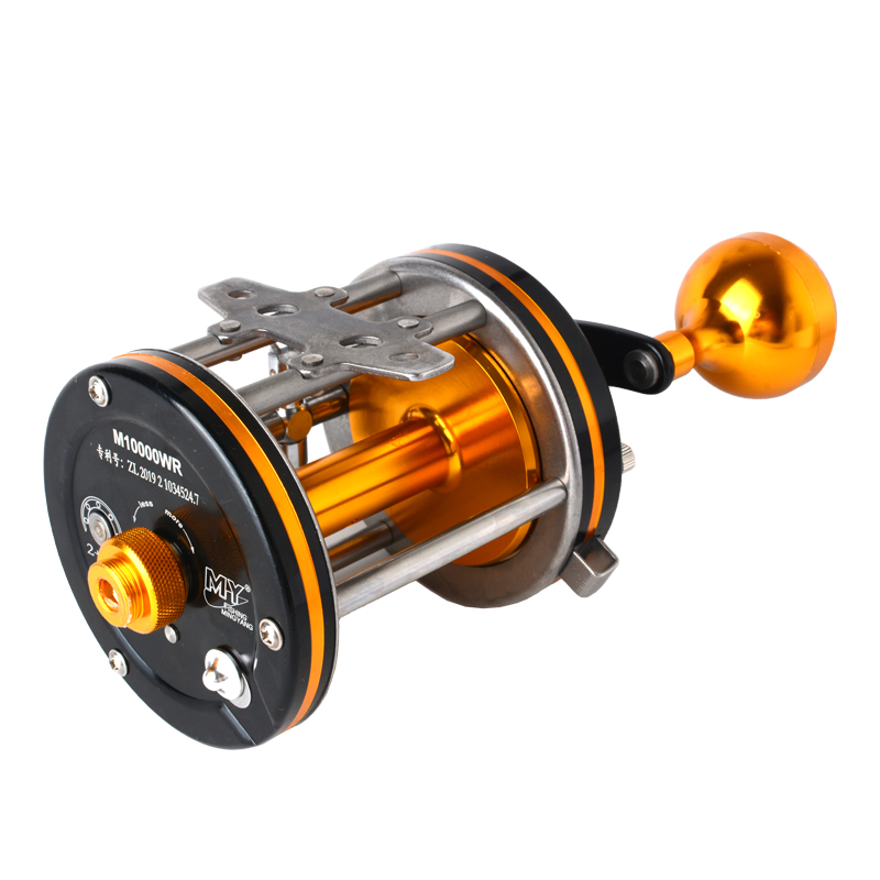 阿·布同款鼓轮明洋全金属鼓轮m10000r可视专用鱼线轮15000ar12000r