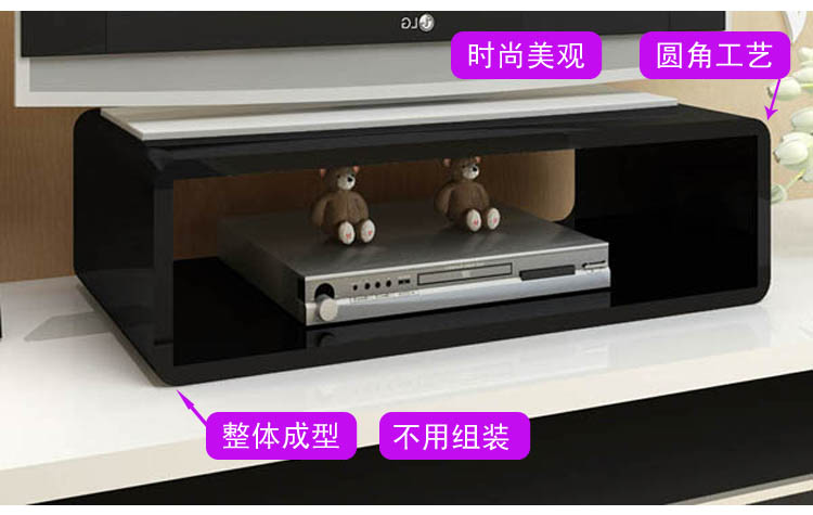 煕沐瞳  电脑显示器加高盒 电视置物架显示器支架电视增高架电视柜电脑桌加高机顶盒搁架烤漆 长25*深20*高13cm