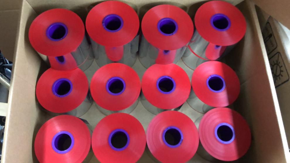 x40迪凯d03s 05s热转印tto打码机碳带彩色白色红色蓝色银色带 白色