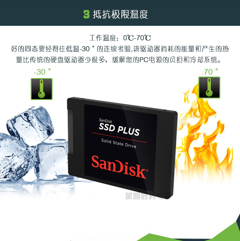 闪迪z400s64g128gmlc颗粒固态硬盘sata3台式笔记本ssd不掉速黑色