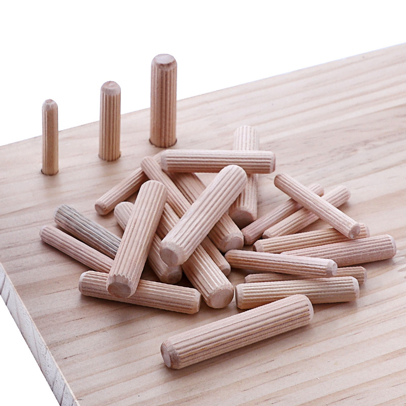 荷木圆木梢 直纹圆木榫6/8/10mm 木塞加硬 木工打孔家具拼接配件 8x