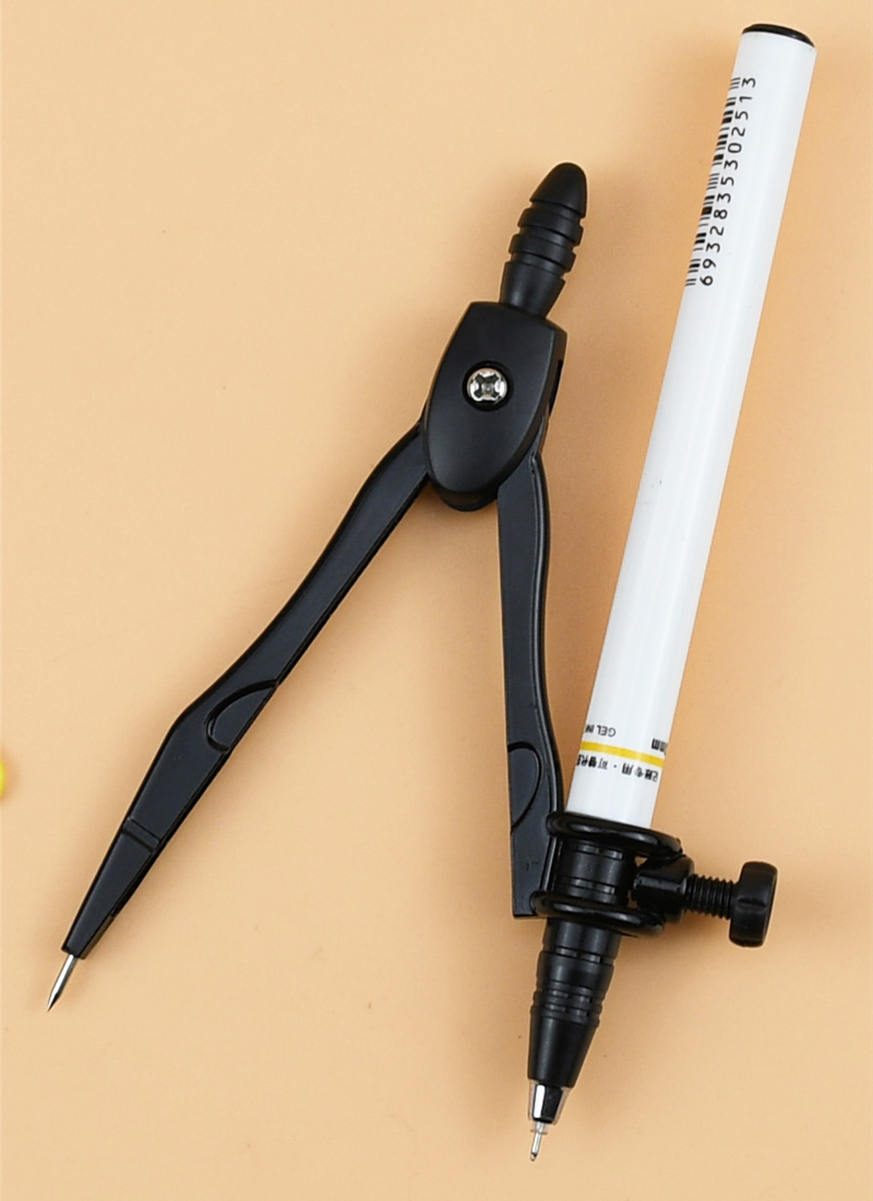 然修(ranxiu)多功能金属圆规 学生通用圆规 可夹针管笔 铅笔等 画圆用