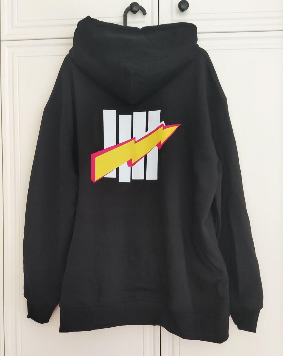 美潮经典不败五道杠undefeated重磅卫衣男女情侣街头运动嘻哈外套