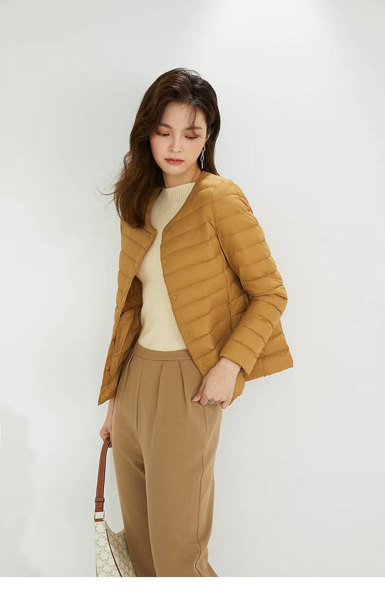 羽绒服搭配大衣伴侣轻薄服女无领内胆内搭马甲叠穿打底背心冬秋冬女式