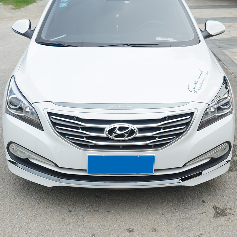 适用于1416款现代名图前杠饰条名图外饰改装保险杠装饰条防撞条前杠饰