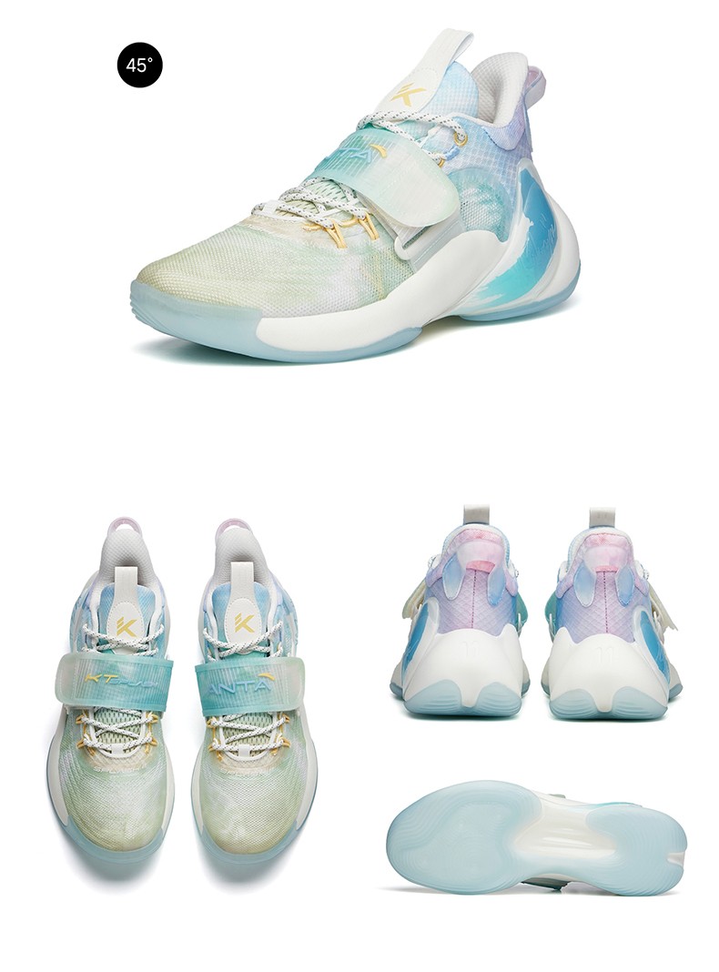 安踏水花3代篮球鞋2022春夏实战低帮雪花咸柠七配色汤普森kt球鞋