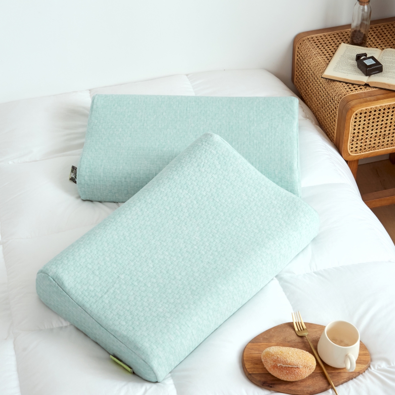 南极人家纺泰国天然乳胶枕4060cm成人橡胶枕侧睡中枕家用乳胶低枕芯