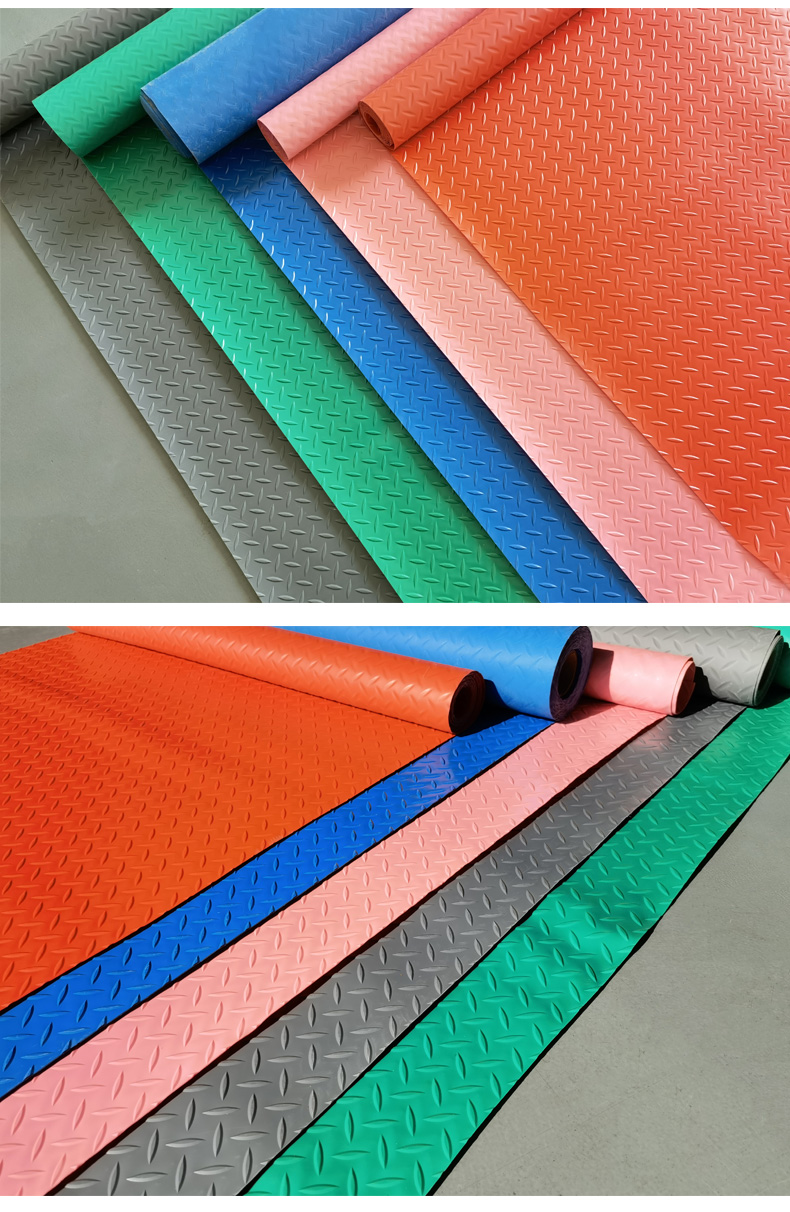 保价618防水防火地垫加厚牛津防滑地垫红色厨房防火防水胶垫工厂车间