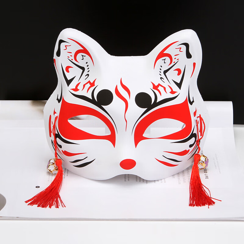 狐狸面具 和风cos装扮离人愁 狐狸暗部漫威复仇者联盟面具 银色 萌萌