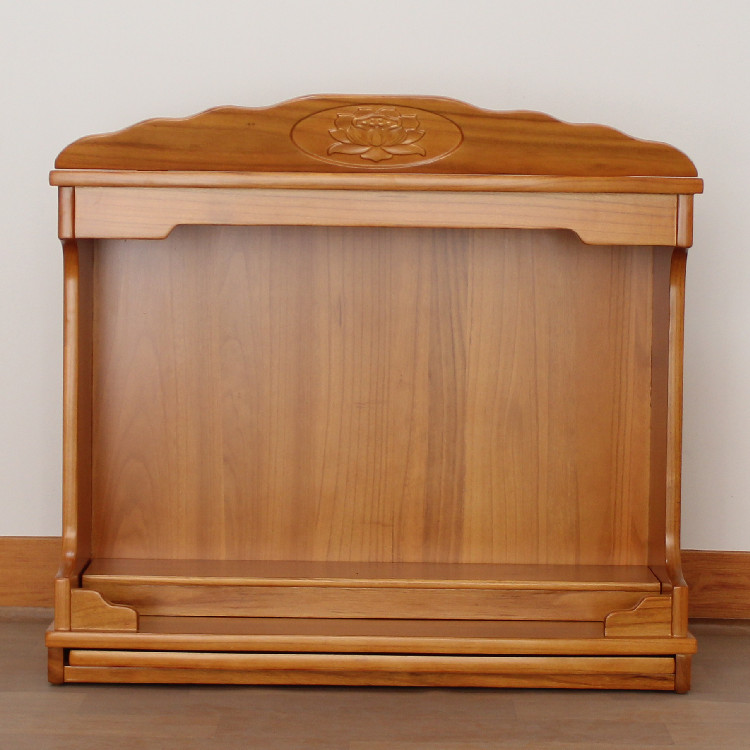 挂墙佛龛 全实木佛龛吊柜简约立柜佛柜神龛观音龛财神柜供台佛龛家用