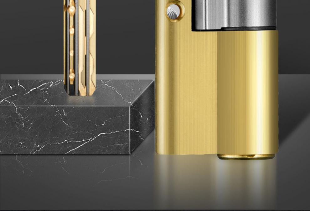 鸿利hooply防盗门锁套装不锈钢把手锁体通用型家用大门锁c级锁芯谛啸