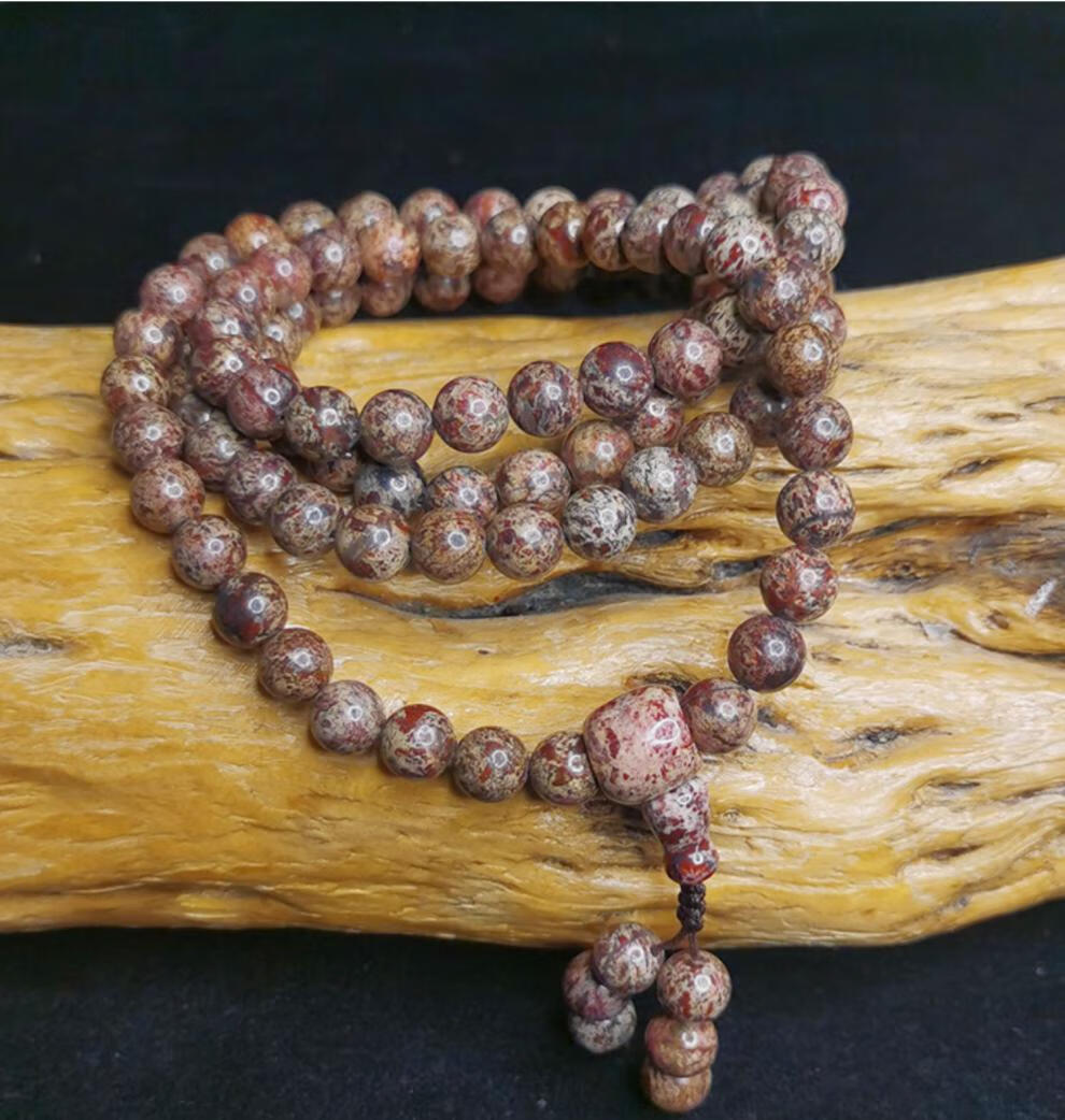 京石云 手链长款项链天然陨石原创精品强磁108颗陨石佛珠手串念珠