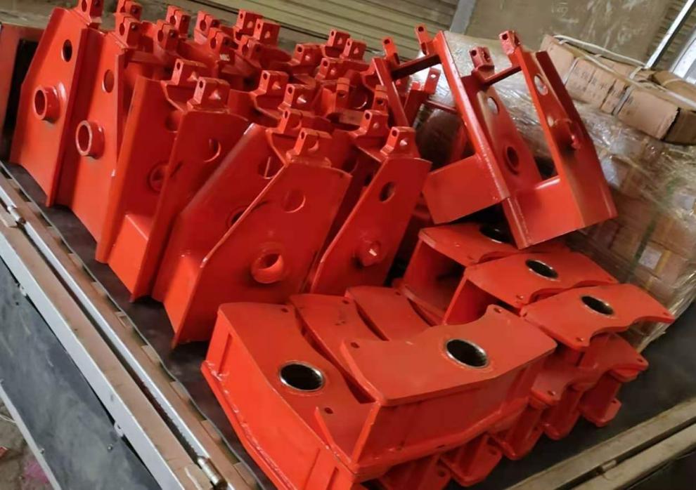 半挂车fuwa 配件钢板平衡梁 摇摆盒 9宽 12宽 50孔 60孔 焊接加厚 9宽