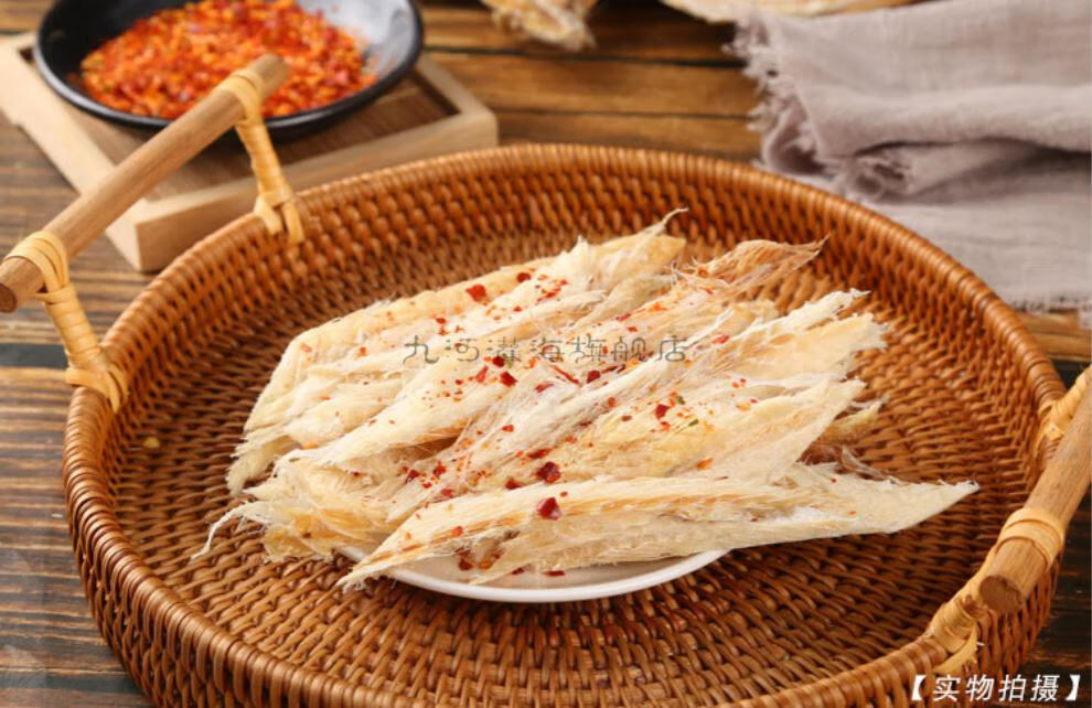 九河灌海旗舰店明太鱼干东北延边特产即食手撕野生干棒鱼真味宣板鱼