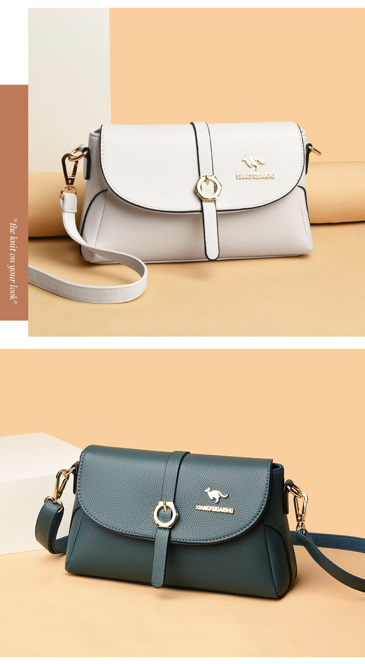 奢侈品牌袋鼠女包官方专柜送妈妈牛皮女包女士斜挎包新款女韩版新款单