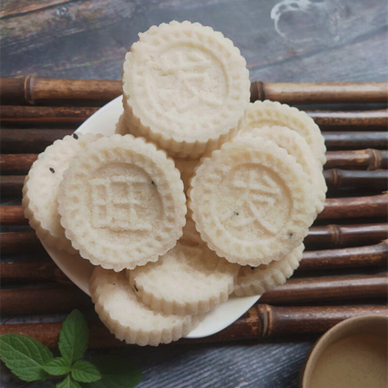 广西玉林特产容县糯米饼手工制作白糖黄糖无夹心软糯传统糕点花生芝麻