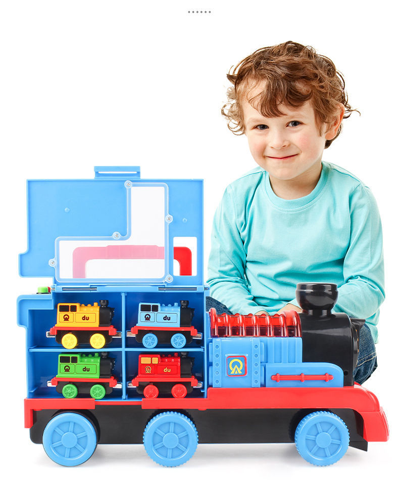 托马斯小火车轨道儿童火车头电动惯性合金汽车套装玩具36岁男孩玩具中