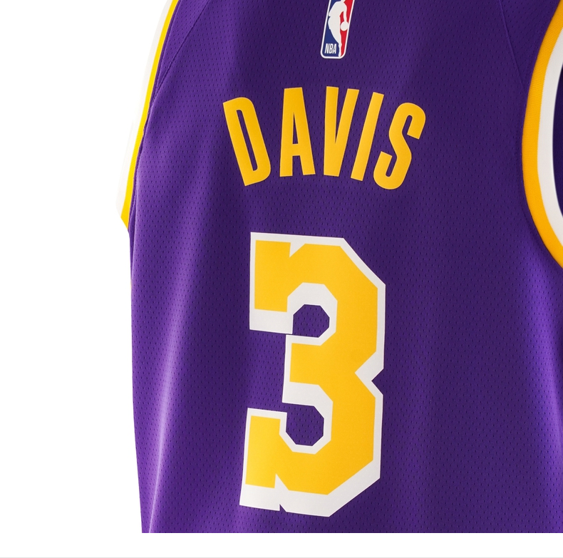 nbanike湖人队戴维斯sesw男子球衣篮球运动cv9481湖人队m