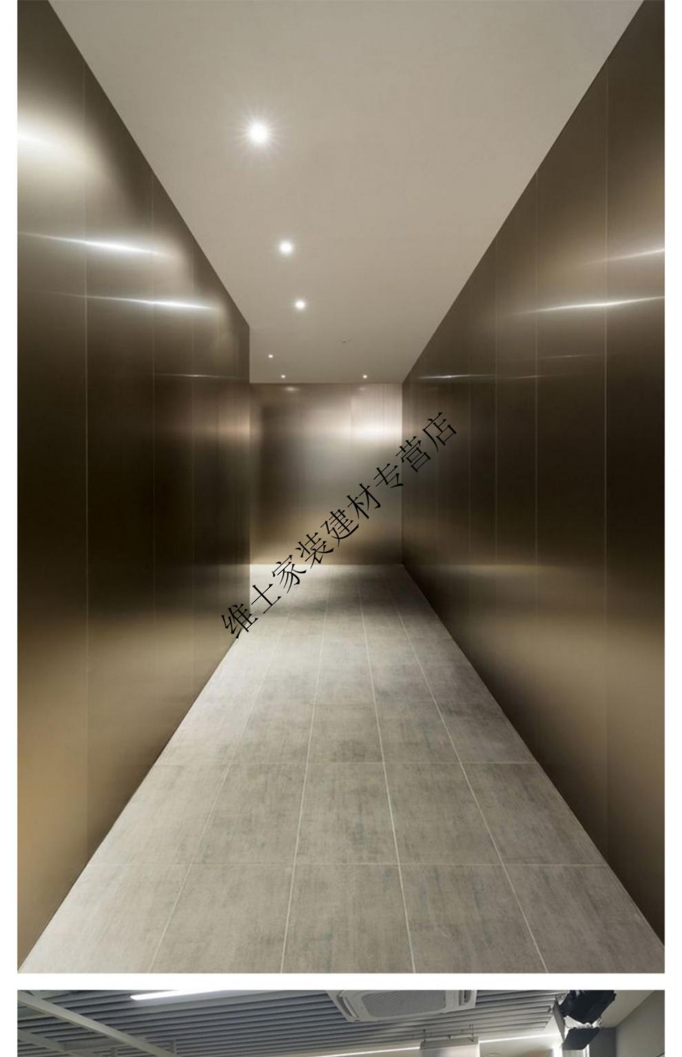 新款金属木饰面板竹木纤维竹炭木金属板装饰护墙板镜面板金属墙板定制