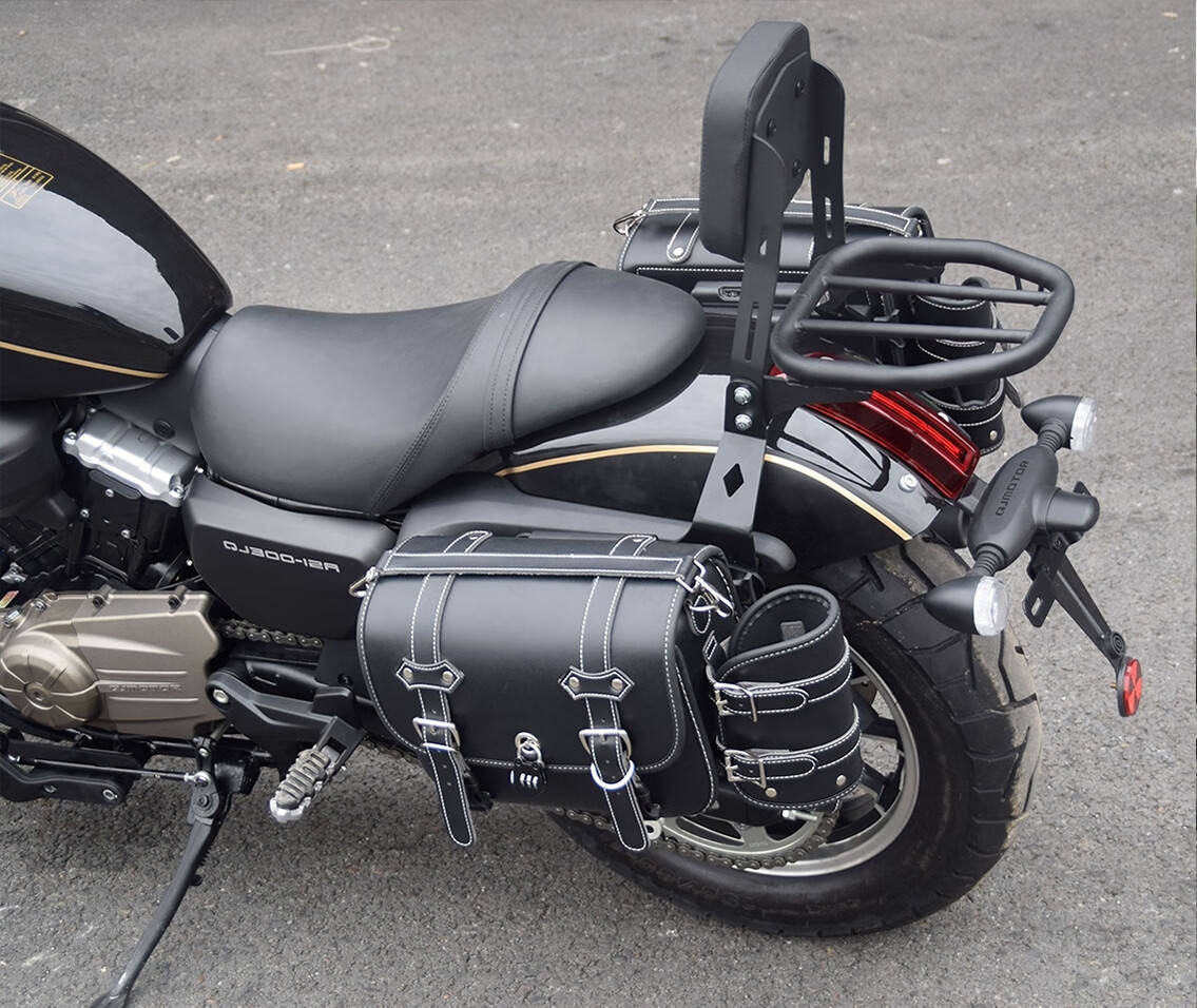 适用钱江闪300靠背改装折叠靠背摩托车改装件后货架尾架后座靠背款式