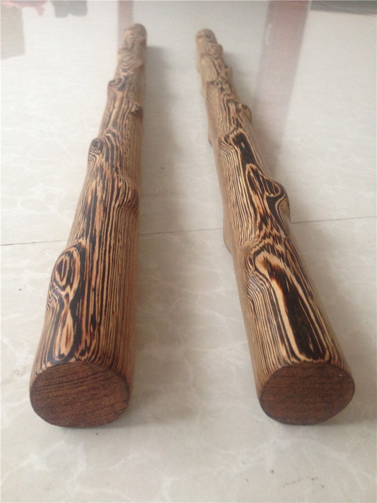 轻奢高端木短棍木棍子武术长棍太极鞭杆魔杖汽车防身红木健身棍银色