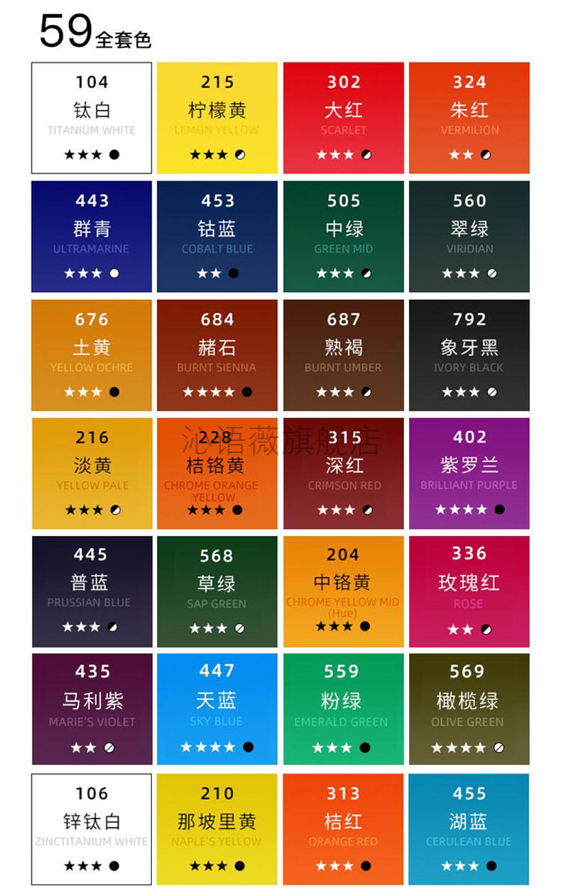 2022新款油画颜料单色马利牌油画颜料12色18色24色铝管单支装50ml170