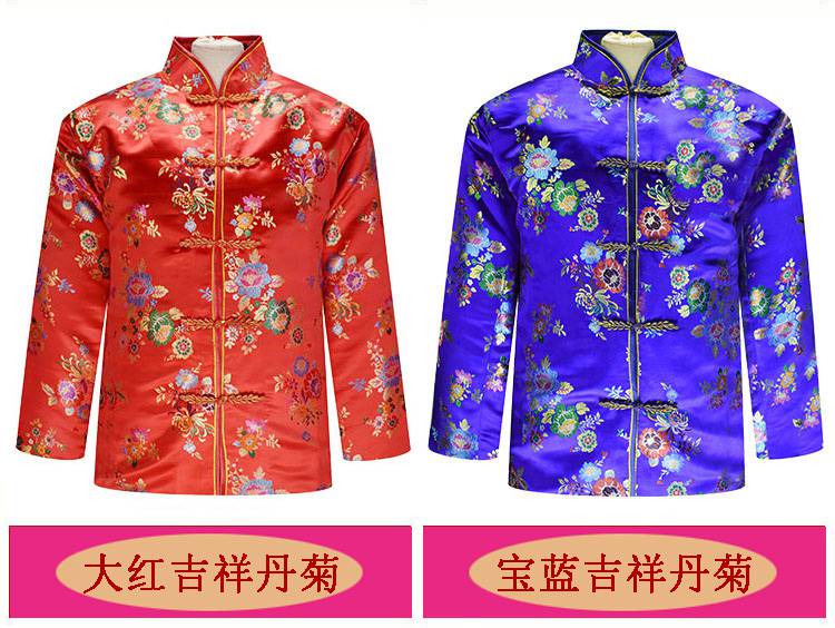 寿衣女殡葬男女款式唐装寿衣全套七件套送装老人过寿衣服死人去世殡葬