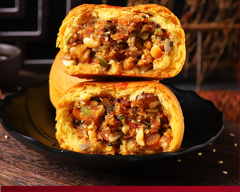 内蒙古五仁包馅中秋传统手工老式胡麻油月饼五仁月饼5枚