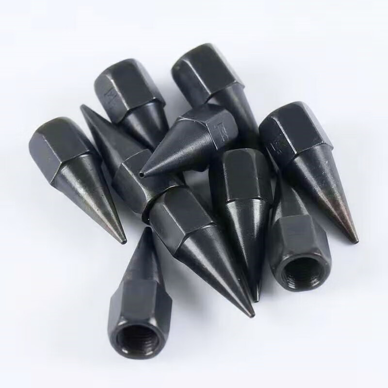 德利信碳钢黄油枪油嘴枪头钢尖嘴通用耐磨细尖嘴气动手动防爆不漏油枪