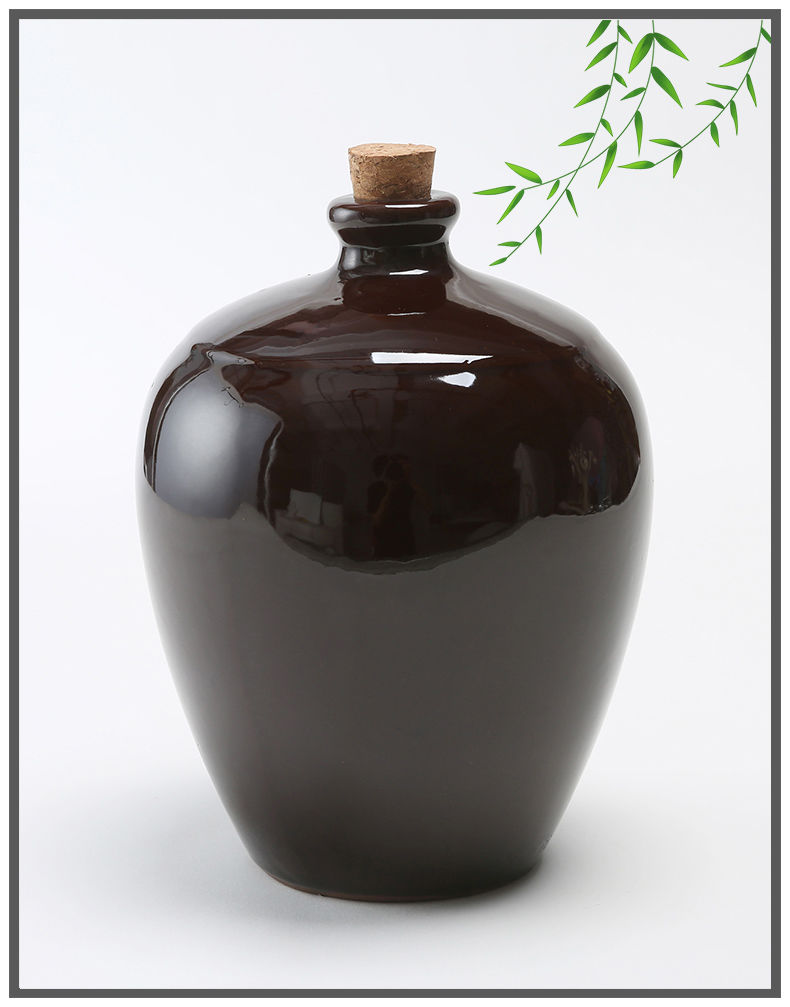 酒坛子陶瓷123510斤装陶瓷酒坛土陶酒罐子窖藏密封装白黄红酒配木塞空