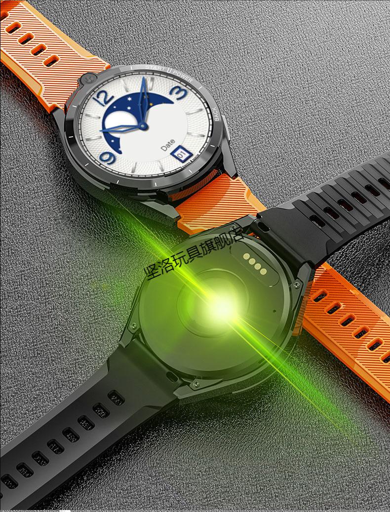 lemfo6128g大内存高清拍照视频gps定位插卡电话lem16智能手表4g黑色