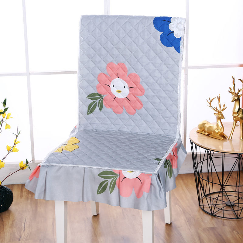 布荷椅子套罩四季通用坐垫椅子垫子餐椅垫加厚椅垫套家用连体椅子套小