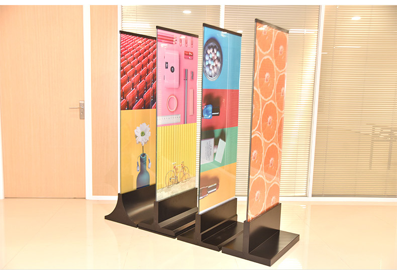 玻璃立牌不锈钢水牌广告展示牌丽屏展架立式落地宣传海报架子商场 60*