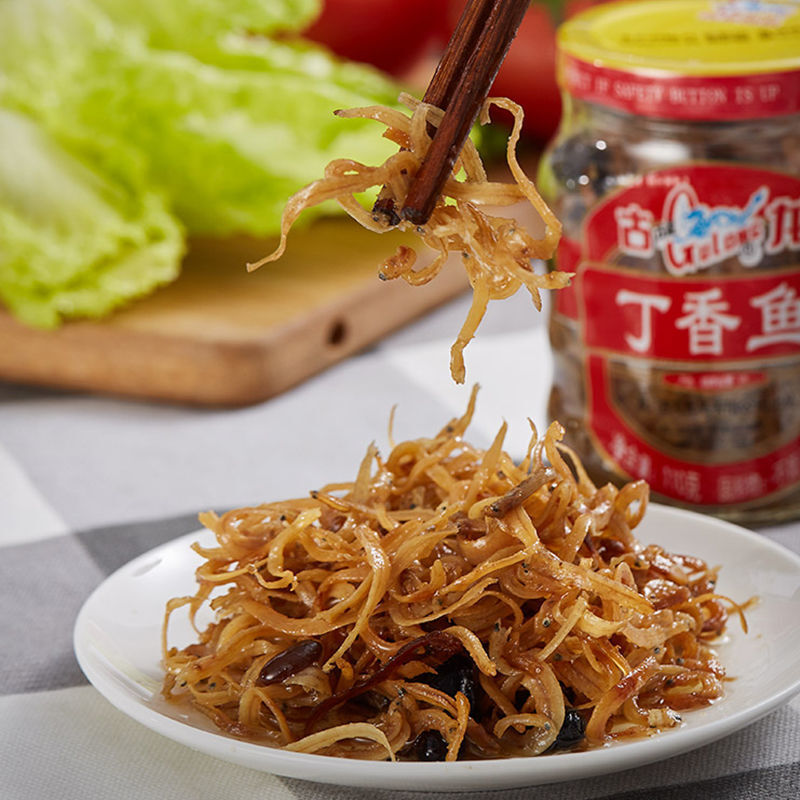 古龙食品丁香鱼罐头小银鱼干货零食即食下饭菜速食小吃11g 古